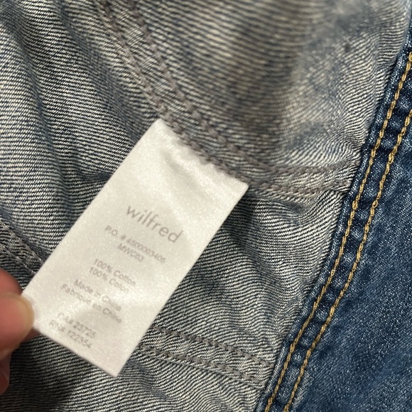 [XS]Wilfred Women's Cropped Denim Jacket - Picture 8 of 8